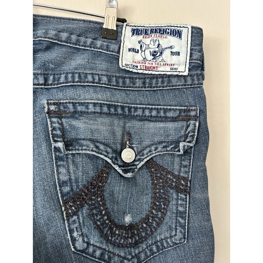 Vintage True Religion Joey Super T Mens Jeans Size 38 Made in USA Y2K